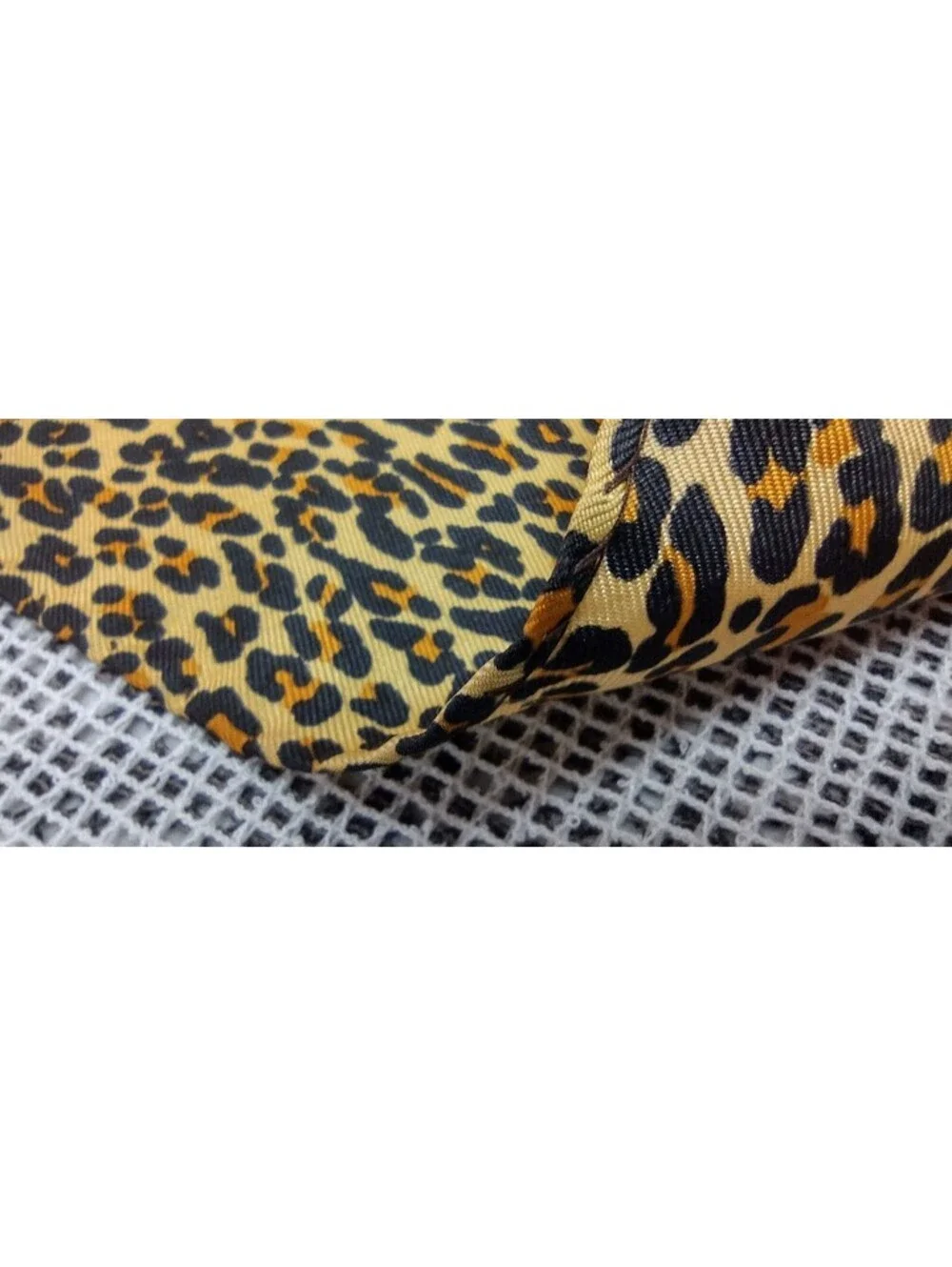 Vintage 1950s Cheetah Animal Print Silk Scarf UNISEX 17